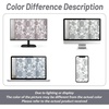image:imageDriftAway Boho Linen Blend Kitchen Valance Curtain Blackout 18 Inch for Living Room Lined Rod Pocket Floral Farmhouse Country Short Curtains for Small Windows 1 PanelIvory Gray