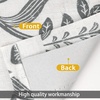 image:imageDriftAway Boho Linen Blend Kitchen Valance Curtain Blackout 18 Inch for Living Room Lined Rod Pocket Floral Farmhouse Country Short Curtains for Small Windows 1 PanelIvory Gray