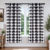 image:imageDriftAway Buffalo Plaid Blackout Curtains 2 Panels W52 x L63 BlackBlack