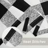 image:imageDriftAway Buffalo Plaid Blackout Curtains 2 Panels W52 x L63 BlackBlack