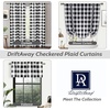 image:imageDriftAway Buffalo Plaid Blackout Curtains 2 Panels W52 x L63 BlackBlack