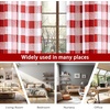 image:imageDriftAway Buffalo Plaid Blackout Curtains 2 Panels W52 x L63 BlackRed