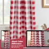 image:imageDriftAway Buffalo Plaid Blackout Curtains 2 Panels W52 x L63 BlackRed