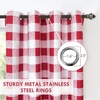 image:imageDriftAway Buffalo Plaid Blackout Curtains 2 Panels W52 x L63 BlackRed