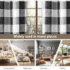 image:imageDriftAway Buffalo Plaid Blackout Curtains 2 Panels W52 x L63 BlackWovenblack