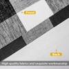 image:imageDriftAway Buffalo Plaid Blackout Curtains 2 Panels W52 x L63 BlackWovenblack