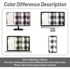 image:imageDriftAway Buffalo Plaid Blackout Curtains 2 Panels W52 x L63 BlackWovenblack