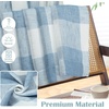image:imageDriftAway Buffalo Plaid Blackout Curtains 2 Panels W52 x L63 BlackWovendusty Blue