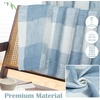 image:imageDriftAway Buffalo Plaid Blackout Curtains 2 Panels W52 x L63 BlackWovendusty Blue