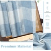 image:imageDriftAway Buffalo Plaid Blackout Curtains 2 Panels W52 x L63 BlackWovendusty Blue