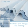 image:imageDriftAway Buffalo Plaid Blackout Curtains 2 Panels W52 x L63 BlackWovendusty Blue