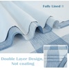 image:imageDriftAway Buffalo Plaid Blackout Curtains 2 Panels W52 x L63 BlackWovendusty Blue