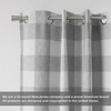 image:imageDriftAway Buffalo Plaid Blackout Curtains 2 Panels W52 x L63 BlackWovengray