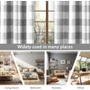 image:imageDriftAway Buffalo Plaid Blackout Curtains 2 Panels W52 x L63 BlackWovengray