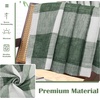 image:imageDriftAway Buffalo Plaid Blackout Curtains 2 Panels W52 x L63 BlackWovenloden Green