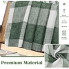 image:imageDriftAway Buffalo Plaid Blackout Curtains 2 Panels W52 x L63 BlackWovenloden Green