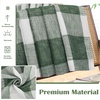 image:imageDriftAway Buffalo Plaid Blackout Curtains 2 Panels W52 x L63 BlackWovenloden Green