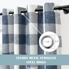 image:imageDriftAway Buffalo Plaid Blackout Curtains 2 Panels W52 x L63 BlackWovennavy Blue