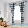 image:imageDriftAway Buffalo Plaid Blackout Curtains 2 Panels W52 x L63 BlackWovennavy Blue