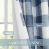 image:imageDriftAway Buffalo Plaid Blackout Curtains 2 Panels W52 x L63 BlackWovennavy Blue