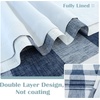 image:imageDriftAway Buffalo Plaid Blackout Curtains 2 Panels W52 x L63 BlackWovennavy Blue