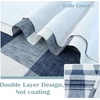 image:imageDriftAway Buffalo Plaid Blackout Curtains 2 Panels W52 x L63 BlackWovennavy Blue