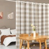 image:imageDriftAway Buffalo Plaid Blackout Curtains 2 Panels W52 x L63 BlackWoventaupe