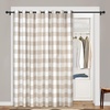 image:imageDriftAway Buffalo Plaid Blackout Curtains 2 Panels W52 x L63 BlackWoventaupe