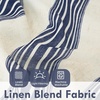 image:imageDriftAway Kitchen Curtains Striped Tier Linen Short Curtains Windowpane Plaid Cafe 45 Inch Length for Living Room Bathroom Chris Farmhouse Rustic Rod Pocket 2 Panels GrayChris Dark Blue