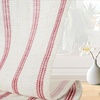 image:imageDriftAway Kitchen Curtains Striped Tier Linen Short Curtains Windowpane Plaid Cafe 45 Inch Length for Living Room Bathroom Chris Farmhouse Rustic Rod Pocket 2 Panels GrayFarmhouse Red