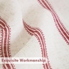 image:imageDriftAway Kitchen Curtains Striped Tier Linen Short Curtains Windowpane Plaid Cafe 45 Inch Length for Living Room Bathroom Chris Farmhouse Rustic Rod Pocket 2 Panels GrayFarmhouse Red