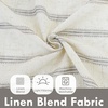 image:imageDriftAway Kitchen Curtains Striped Tier Linen Short Curtains Windowpane Plaid Cafe 45 Inch Length for Living Room Bathroom Chris Farmhouse Rustic Rod Pocket 2 Panels GrayFarmhouse Gray