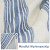 image:imageDriftAway Kitchen Curtains Striped Tier Linen Short Curtains Windowpane Plaid Cafe 45 Inch Length for Living Room Bathroom Chris Farmhouse Rustic Rod Pocket 2 Panels GrayChris Navy