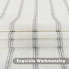 image:imageDriftAway Kitchen Curtains Striped Tier Linen Short Curtains Windowpane Plaid Cafe 45 Inch Length for Living Room Bathroom Chris Farmhouse Rustic Rod Pocket 2 Panels GrayFarmhouse Gray