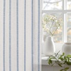 image:imageDriftAway Kitchen Curtains Striped Tier Linen Short Curtains Windowpane Plaid Cafe 45 Inch Length for Living Room Bathroom Chris Farmhouse Rustic Rod Pocket 2 Panels GrayFarmhouse Navy