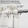 image:imageDriftAway Kitchen Curtains Striped Tier Linen Short Curtains Windowpane Plaid Cafe 45 Inch Length for Living Room Bathroom Chris Farmhouse Rustic Rod Pocket 2 Panels GrayBlack
