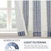 image:imageDriftAway Kitchen Curtains Striped Tier Linen Short Curtains Windowpane Plaid Cafe 45 Inch Length for Living Room Bathroom Chris Farmhouse Rustic Rod Pocket 2 Panels GrayChris Dark Blue
