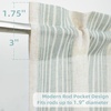 image:imageDriftAway Kitchen Curtains Striped Tier Linen Short Curtains Windowpane Plaid Cafe 45 Inch Length for Living Room Bathroom Chris Farmhouse Rustic Rod Pocket 2 Panels GrayChris Jade Green