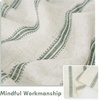 image:imageDriftAway Kitchen Curtains Striped Tier Linen Short Curtains Windowpane Plaid Cafe 45 Inch Length for Living Room Bathroom Chris Farmhouse Rustic Rod Pocket 2 Panels GrayFarmhouse Loden Green
