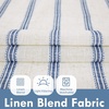 image:imageDriftAway Kitchen Curtains Striped Tier Linen Short Curtains Windowpane Plaid Cafe 45 Inch Length for Living Room Bathroom Chris Farmhouse Rustic Rod Pocket 2 Panels GrayFarmhouse Navy