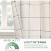 image:imageDriftAway Kitchen Curtains Striped Tier Linen Short Curtains Windowpane Plaid Cafe 45 Inch Length for Living Room Bathroom Chris Farmhouse Rustic Rod Pocket 2 Panels GrayLoden Green