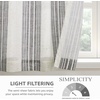 image:imageDriftAway Kitchen Curtains Striped Tier Linen Short Curtains Windowpane Plaid Cafe 45 Inch Length for Living Room Bathroom Chris Farmhouse Rustic Rod Pocket 2 Panels GrayChris Gray