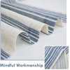image:imageDriftAway Kitchen Curtains Striped Tier Linen Short Curtains Windowpane Plaid Cafe 45 Inch Length for Living Room Bathroom Chris Farmhouse Rustic Rod Pocket 2 Panels GrayChris Navy