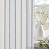 image:imageDriftAway Kitchen Curtains Striped Tier Linen Short Curtains Windowpane Plaid Cafe 45 Inch Length for Living Room Bathroom Chris Farmhouse Rustic Rod Pocket 2 Panels GrayFarmhouse Navy