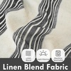 image:imageDriftAway Kitchen Curtains Striped Tier Linen Short Curtains Windowpane Plaid Cafe 45 Inch Length for Living Room Bathroom Chris Farmhouse Rustic Rod Pocket 2 Panels GrayChris Black