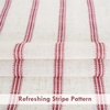 image:imageDriftAway Kitchen Curtains Striped Tier Linen Short Curtains Windowpane Plaid Cafe 45 Inch Length for Living Room Bathroom Chris Farmhouse Rustic Rod Pocket 2 Panels GrayFarmhouse Red