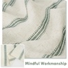 image:imageDriftAway Kitchen Curtains Striped Tier Linen Short Curtains Windowpane Plaid Cafe 45 Inch Length for Living Room Bathroom Chris Farmhouse Rustic Rod Pocket 2 Panels GrayFarmhouse Loden Green