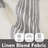 image:imageDriftAway Kitchen Curtains Striped Tier Linen Short Curtains Windowpane Plaid Cafe 45 Inch Length for Living Room Bathroom Chris Farmhouse Rustic Rod Pocket 2 Panels GrayChris Gray