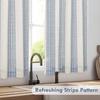 image:imageDriftAway Kitchen Curtains Striped Tier Linen Short Curtains Windowpane Plaid Cafe 45 Inch Length for Living Room Bathroom Chris Farmhouse Rustic Rod Pocket 2 Panels GrayChris Navy