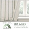 image:imageDriftAway Kitchen Curtains Striped Tier Linen Short Curtains Windowpane Plaid Cafe 45 Inch Length for Living Room Bathroom Chris Farmhouse Rustic Rod Pocket 2 Panels GrayFarmhouse Loden Green